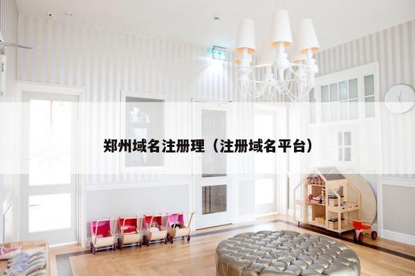 郑州域名注册理（注册域名平台）