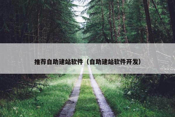 推荐自助建站软件（自助建站软件开发）