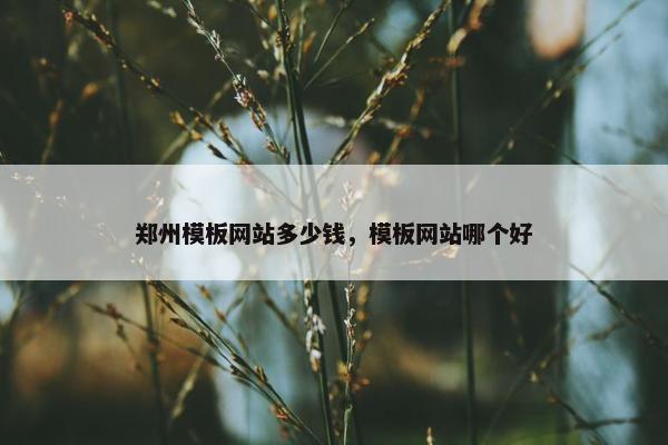 郑州模板网站多少钱，模板网站哪个好