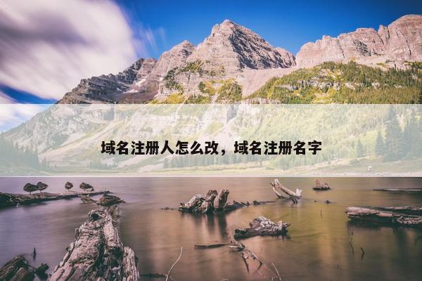 域名注册人怎么改，域名注册名字