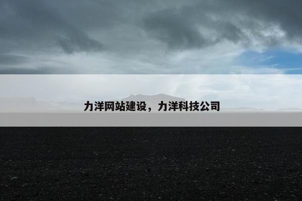 力洋网站建设，力洋科技公司