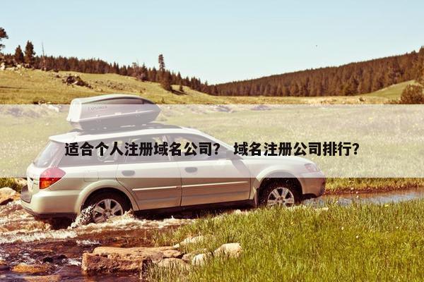 适合个人注册域名公司？ 域名注册公司排行？