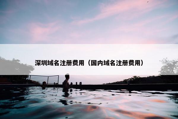 深圳域名注册费用（国内域名注册费用）