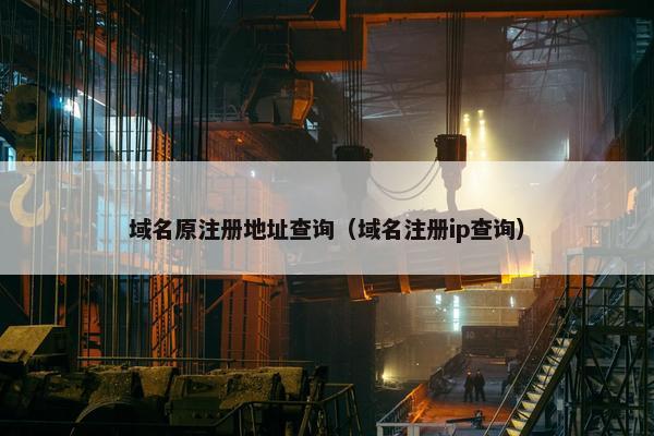 域名原注册地址查询（域名注册ip查询）