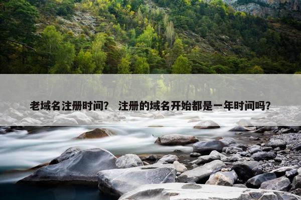 老域名注册时间？ 注册的域名开始都是一年时间吗？