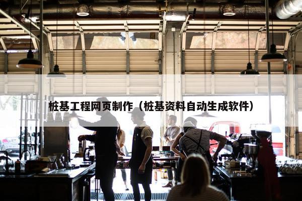 桩基工程网页制作（桩基资料自动生成软件）