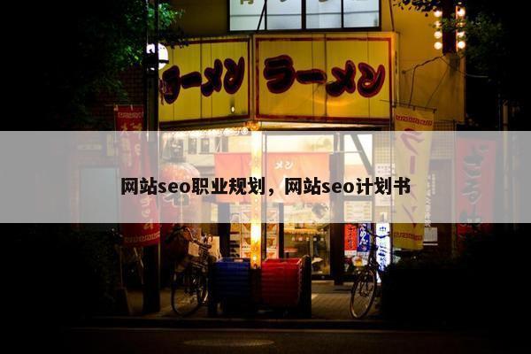 网站seo职业规划，网站seo计划书