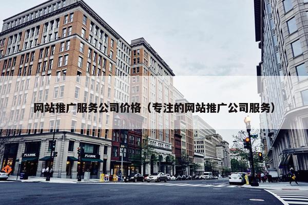 网站推广服务公司价格（专注的网站推广公司服务）