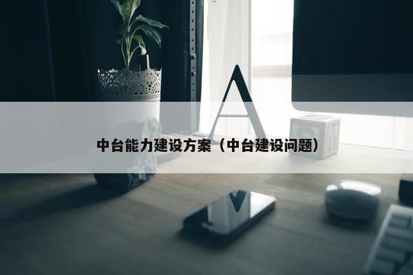 中台能力建设方案（中台建设问题）