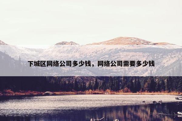 下城区网络公司多少钱，网络公司需要多少钱