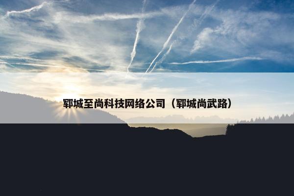 郓城至尚科技网络公司（郓城尚武路）