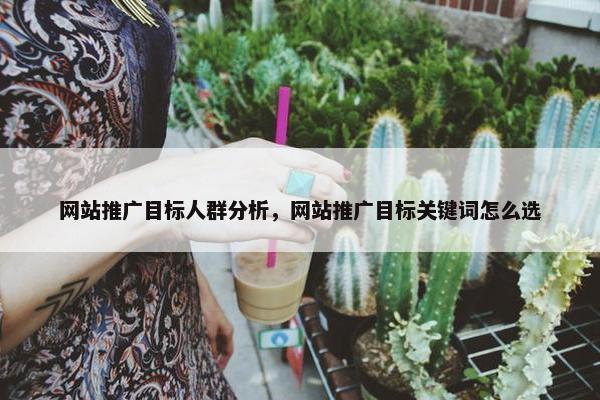网站推广目标人群分析，网站推广目标关键词怎么选
