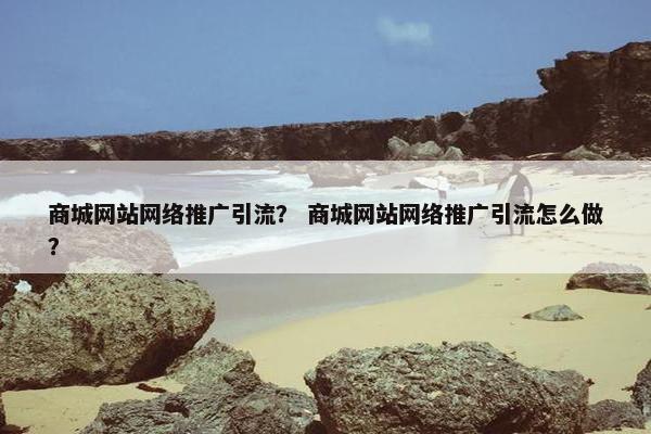 商城网站网络推广引流？ 商城网站网络推广引流怎么做？