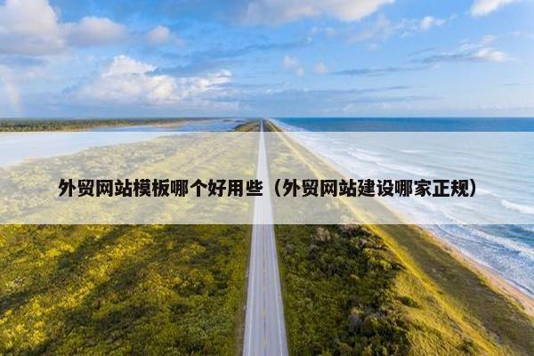 外贸网站模板哪个好用些（外贸网站建设哪家正规）