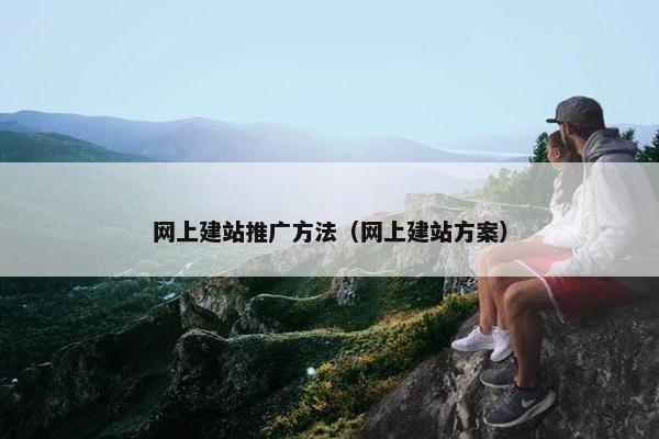 网上建站推广方法（网上建站方案）
