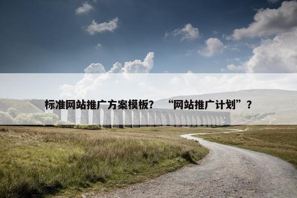 标准网站推广方案模板？ “网站推广计划”？