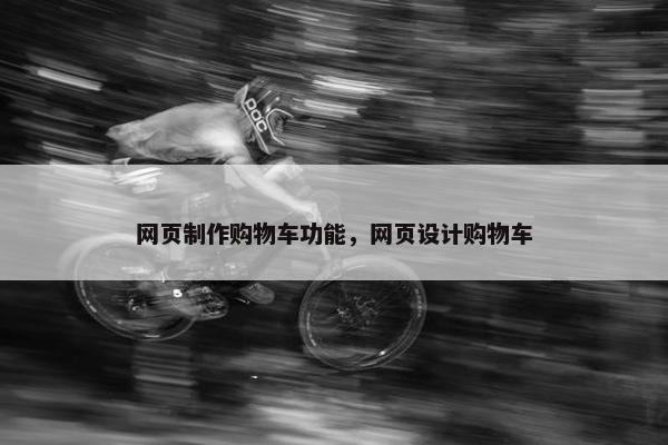网页制作购物车功能，网页设计购物车
