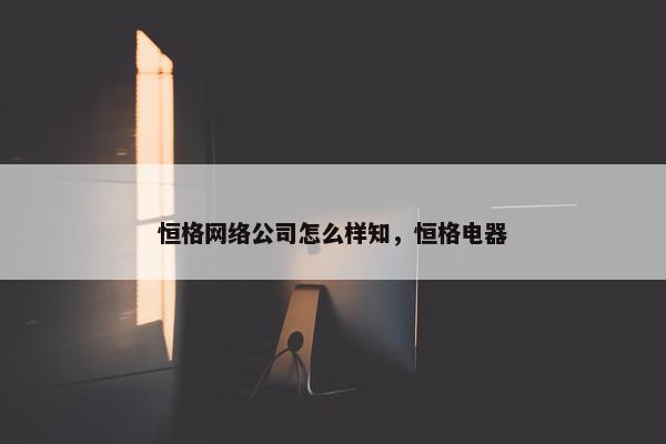 恒格网络公司怎么样知，恒格电器