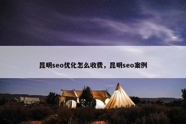 昆明seo优化怎么收费，昆明seo案例
