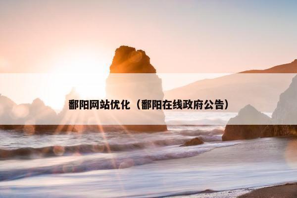 鄱阳网站优化（鄱阳在线政府公告）