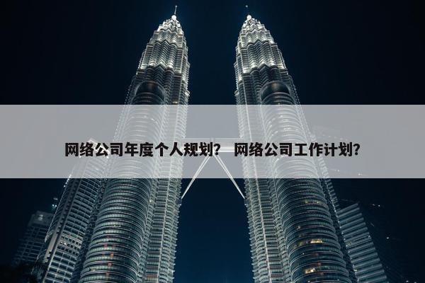 网络公司年度个人规划？ 网络公司工作计划？
