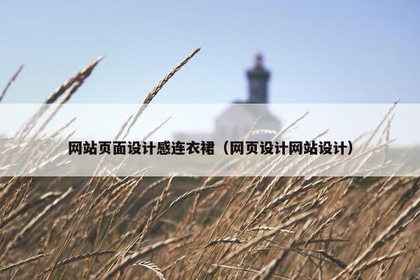 网站页面设计感连衣裙（网页设计网站设计）