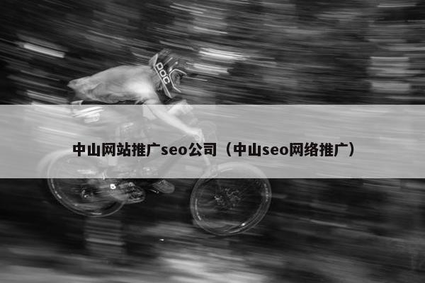 中山网站推广seo公司（中山seo网络推广）