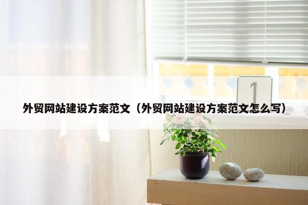 外贸网站建设方案范文（外贸网站建设方案范文怎么写）