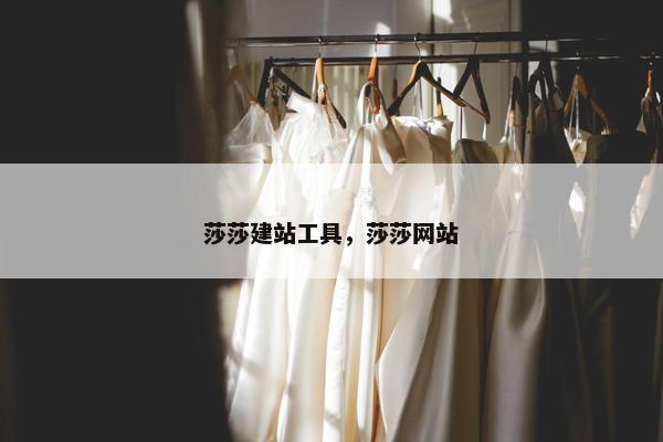 莎莎建站工具，莎莎网站
