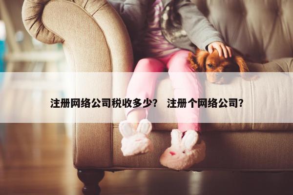 注册网络公司税收多少？ 注册个网络公司？