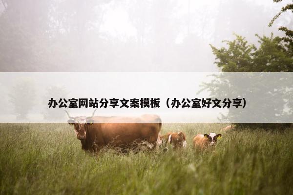 办公室网站分享文案模板（办公室好文分享）