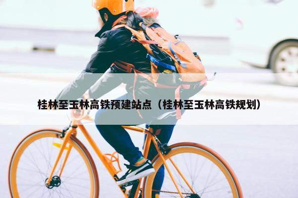 桂林至玉林高铁预建站点（桂林至玉林高铁规划）