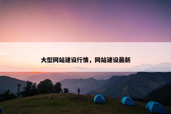 大型网站建设行情，网站建设最新