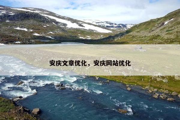 安庆文章优化，安庆网站优化