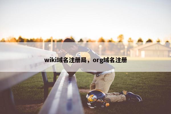 wiki域名注册局，org域名注册