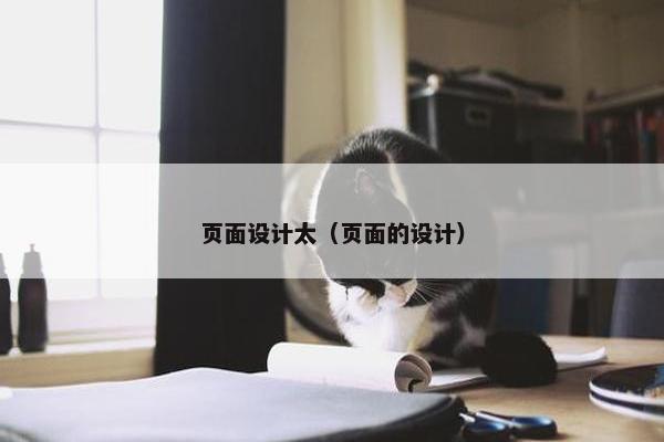 页面设计太（页面的设计）