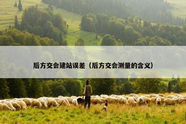 后方交会建站误差（后方交会测量的含义）