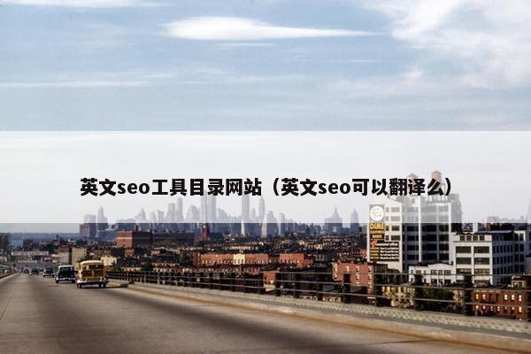 英文seo工具目录网站（英文seo可以翻译么）