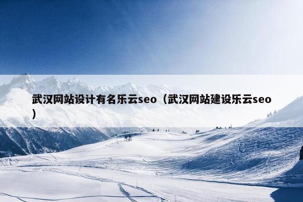武汉网站设计有名乐云seo（武汉网站建设乐云seo）